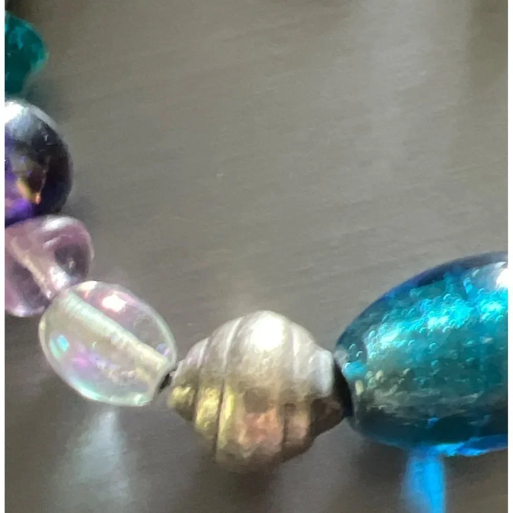 Artisan Glass Bead Toggle Bracelet — 7”